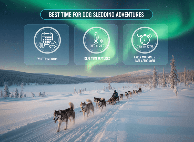 Mejor Época para Aventuras en Trineo de Perros