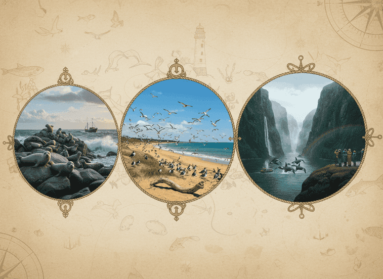 Principales ubicaciones para observar focas y vida marina