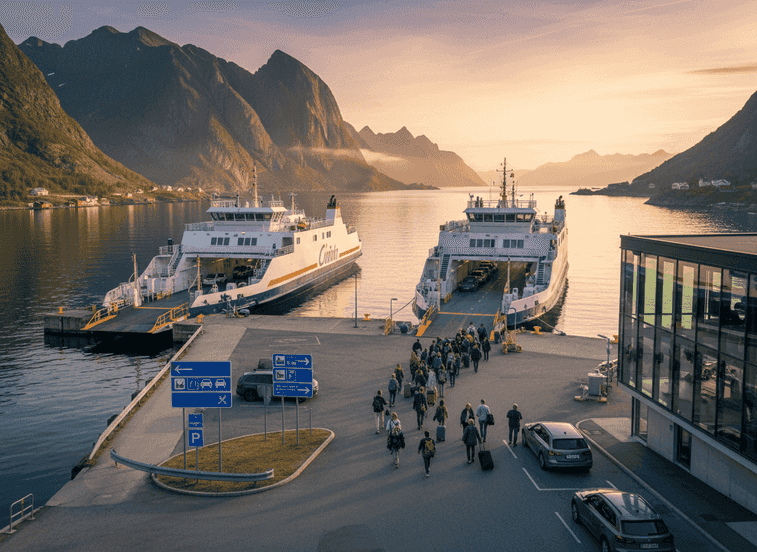 Anreise: Zugang zu den Fährhäfen