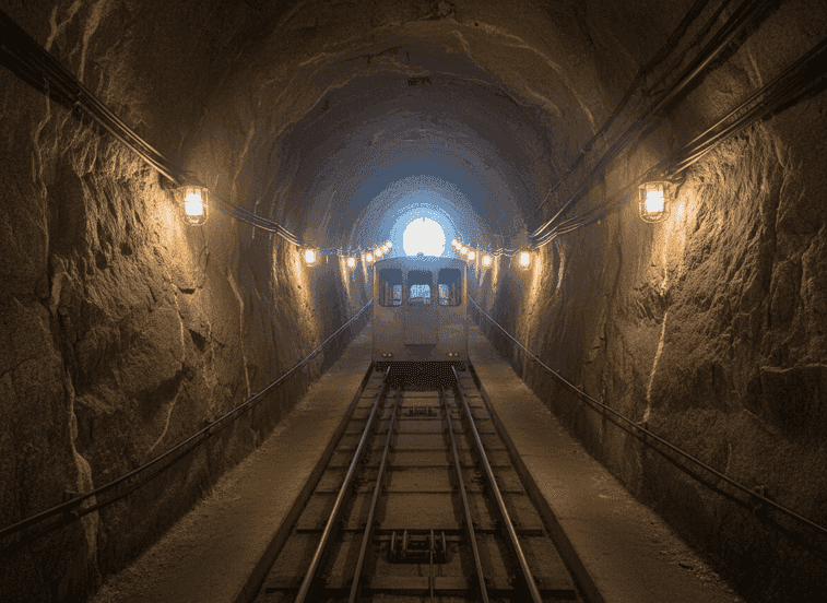 Gaustatoppen Underground Railway – Mountain Peak by Tunnel