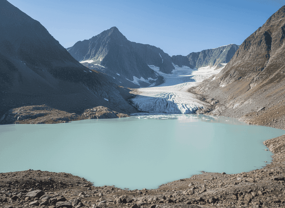 Okstindan Glacial Lake – Swimming in Ice Age Waters