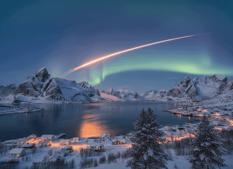 Testigos de lo Extraordinario: Un Cohete SpaceX sobre el Norte de Noruega