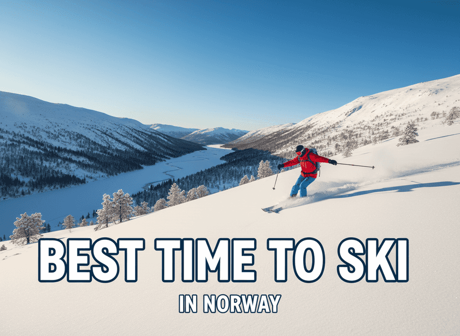 Beste Zeit zum Skifahren in Norwegen